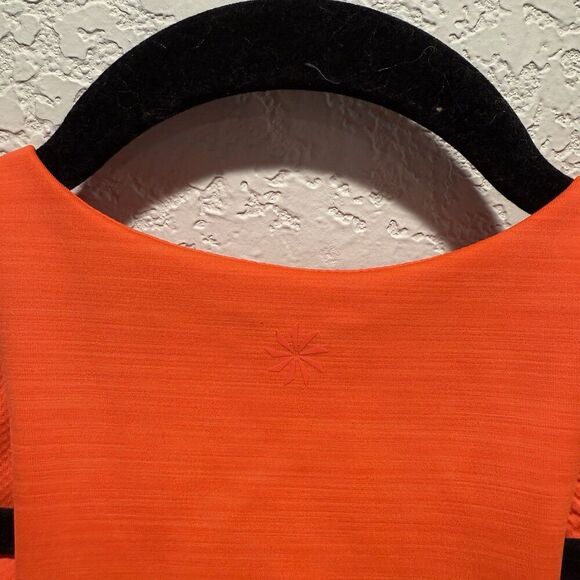 Athleta Ultimate Space Dye Crop In Supersonic Womens Small Longline Sports Bra - Picture 7 of 8